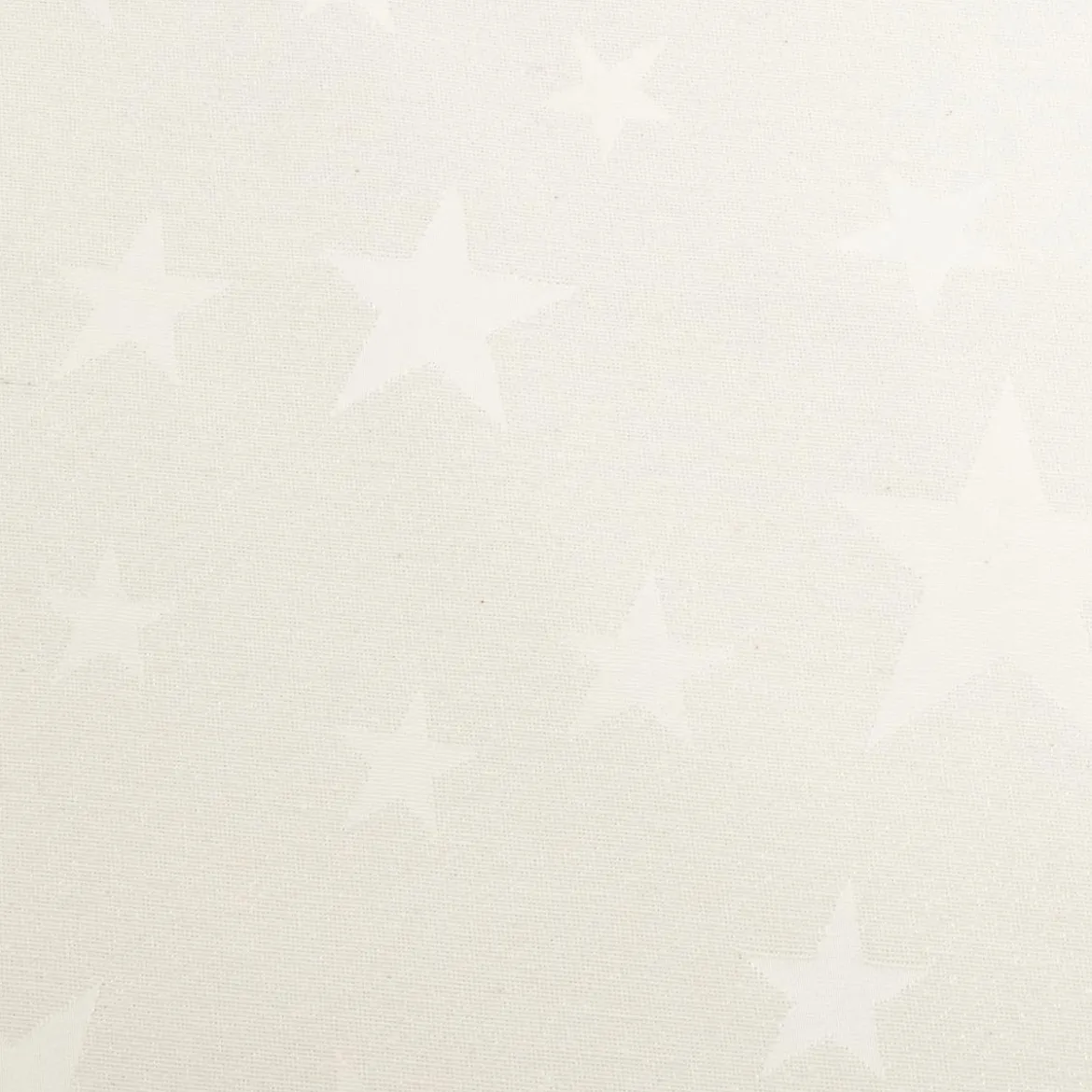 Jacquard Stoff Weihnachtsstoff Sterne Silber Glam Metallic-Effekte ecru silber 2,80m Breite
