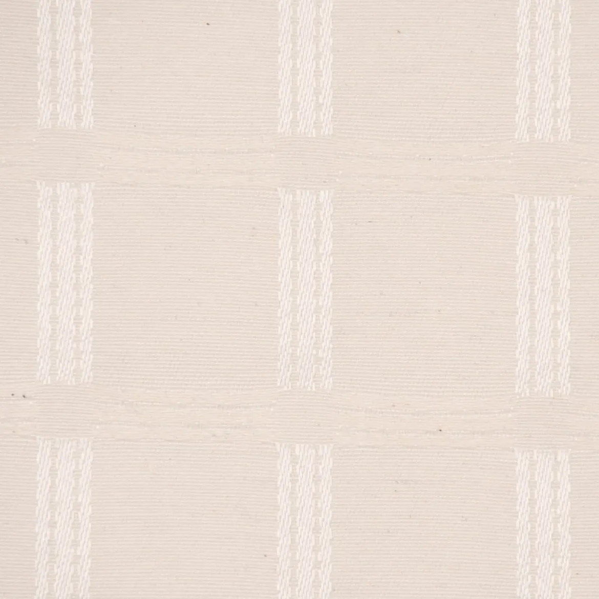 Jacquard Tischwäschestoff Dekostoff extrabreit Karo Würfel ecru 2,8m Breite