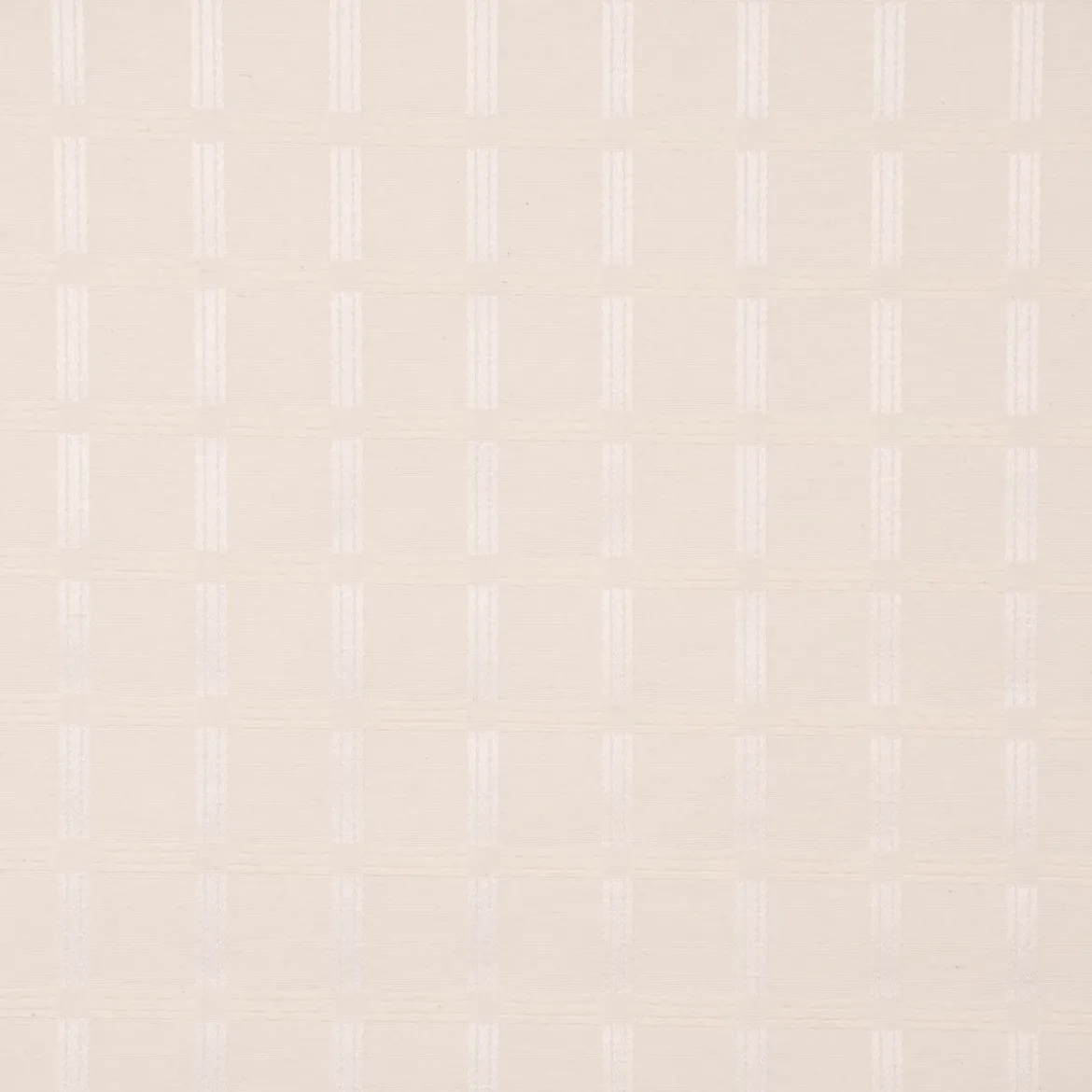 Jacquard Tischwäschestoff Dekostoff extrabreit Karo Würfel ecru 2,8m Breite