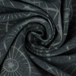 Jacquard Tischwäschestoff Doubleface extrabreit Caprice Kreise petrol 3,2m Breite