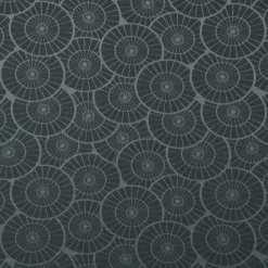 Jacquard Tischwäschestoff Doubleface extrabreit Caprice Kreise petrol 3,2m Breite