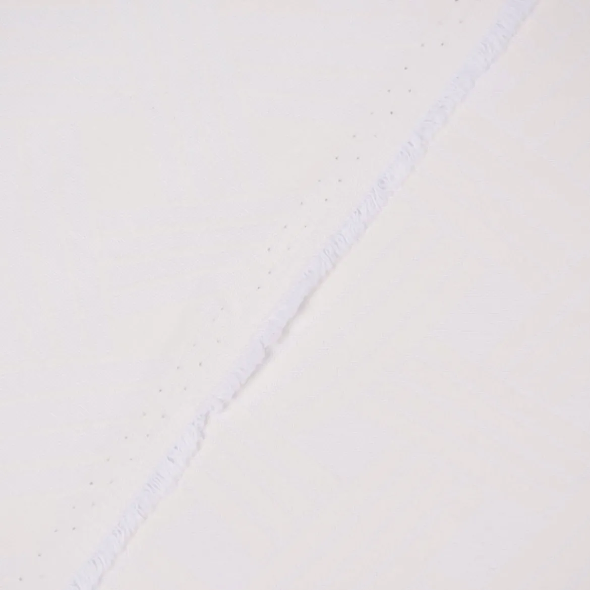 Jacquard Tischwäschestoff Doubleface extrabreit Livorno Flechtstreifen weiß 3,2m Breite