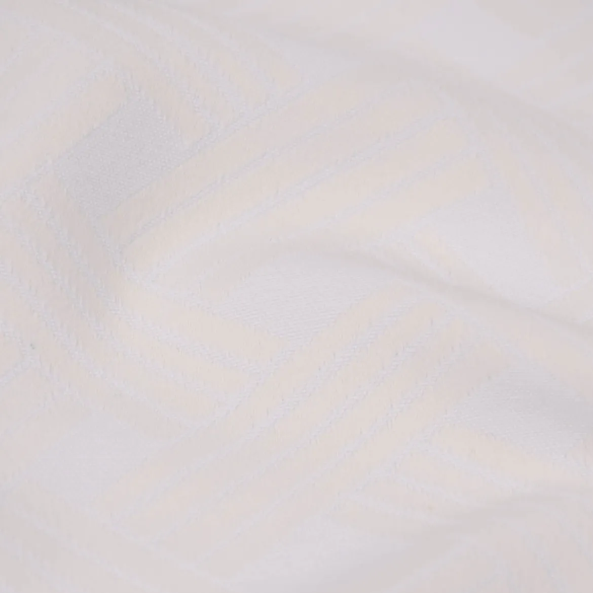 Jacquard Tischwäschestoff Doubleface extrabreit Livorno Flechtstreifen weiß 3,2m Breite