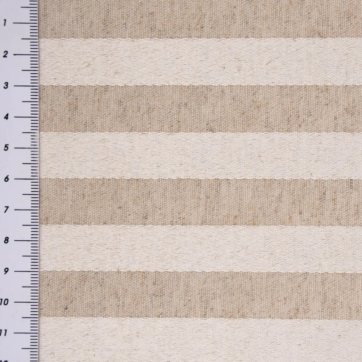 Jacquard Tischwäschestoff Doubleface extrabreit Streifen natur beige 2,8m Breite