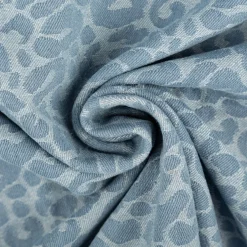 Jeansstoff Jacquard Leo Leomuster hellblau jeansblau 1,5m Breite