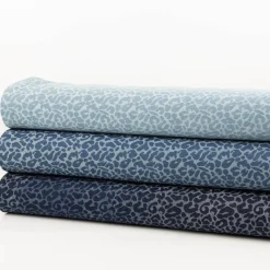 Jeansstoff Jacquard Leo Leomuster marine dunkelblau 1,5m Breite