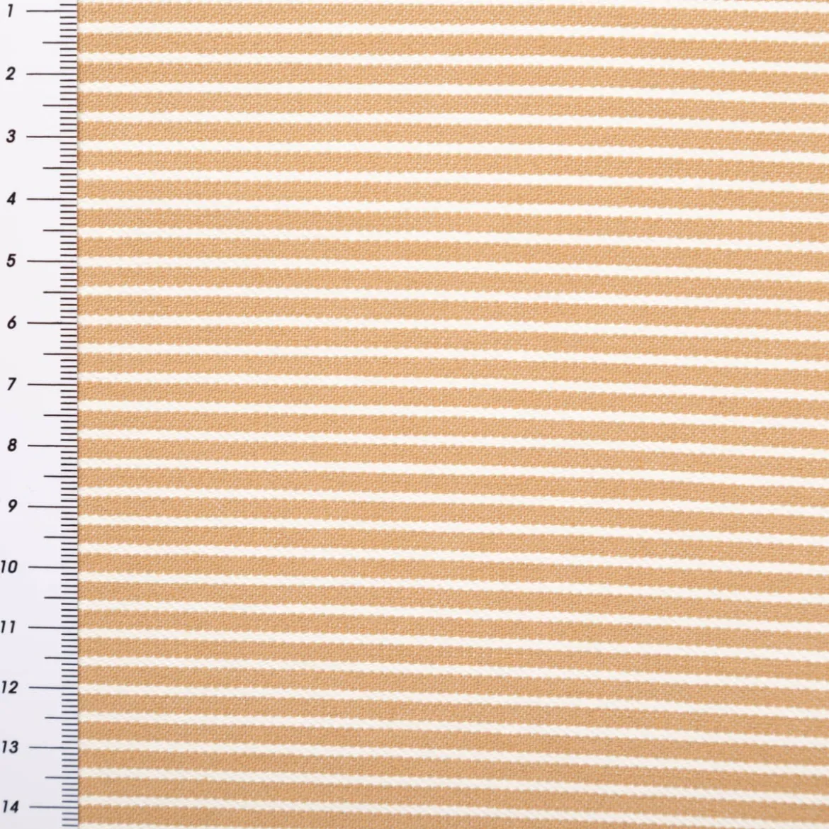Jeansstoff Stretch Streifen beige 140cm Breite