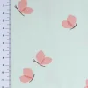Jersey Baumwolljersey BUTTERFLY Schmetterlinge mint rosa 1,5m Breite