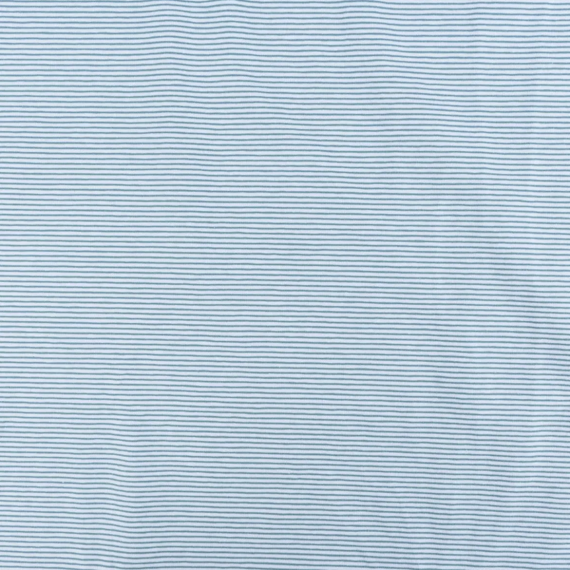 Jersey Baumwolljersey YARN DYED STRIPES Streifen fein weiß blau 1,5m Breite
