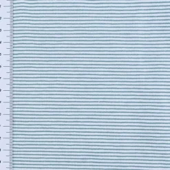 Jersey Baumwolljersey YARN DYED STRIPES Streifen fein weiß blau 1,5m Breite