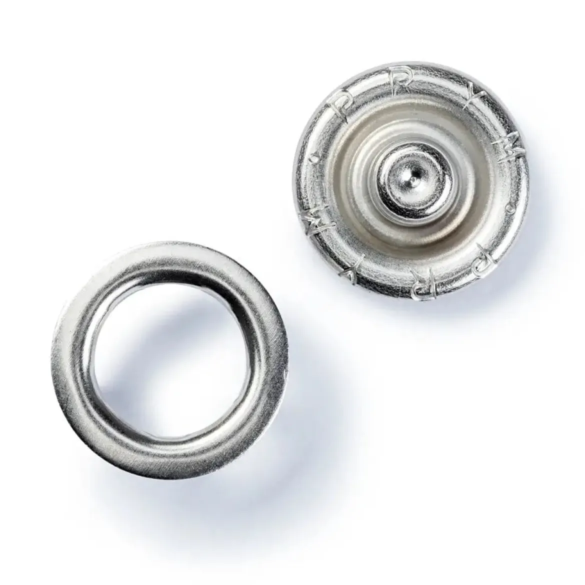 Jersey Druckknöpfe glatte Kappe nähfrei aus Messing schwarz Ø12mm 6 Stück von Prym