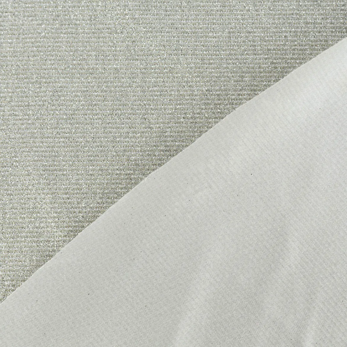 Jersey Lurex Glamour uni silberfarbig gold 1,40m Breite