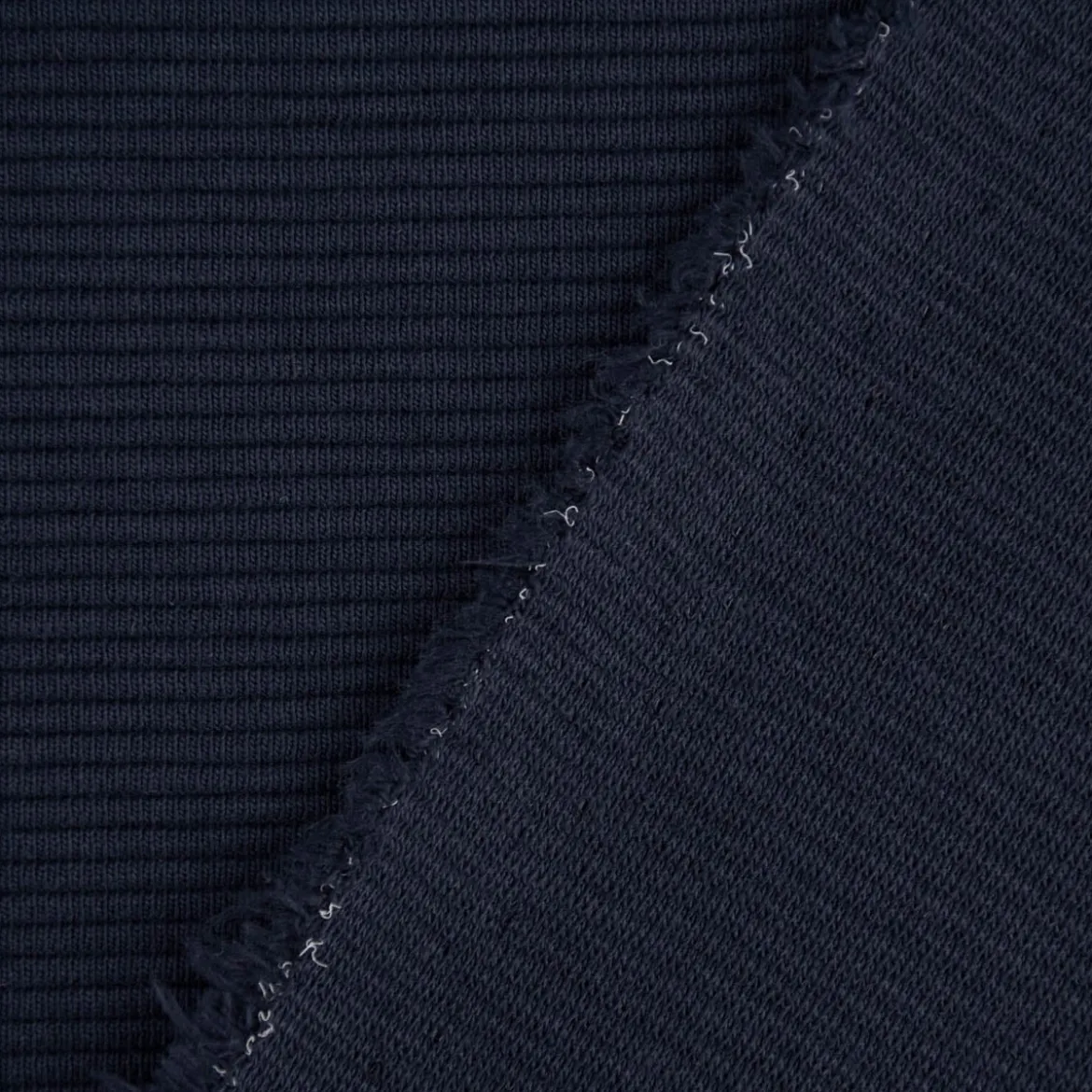 Jersey Ottoman Rippjersey einfarbig dunkelblau 1,40m Breite
