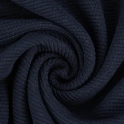 Jersey Ottoman Rippjersey einfarbig dunkelblau 1,40m Breite