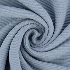 Jersey Ottoman Rippjersey einfarbig rauchblau 1,40m Breite