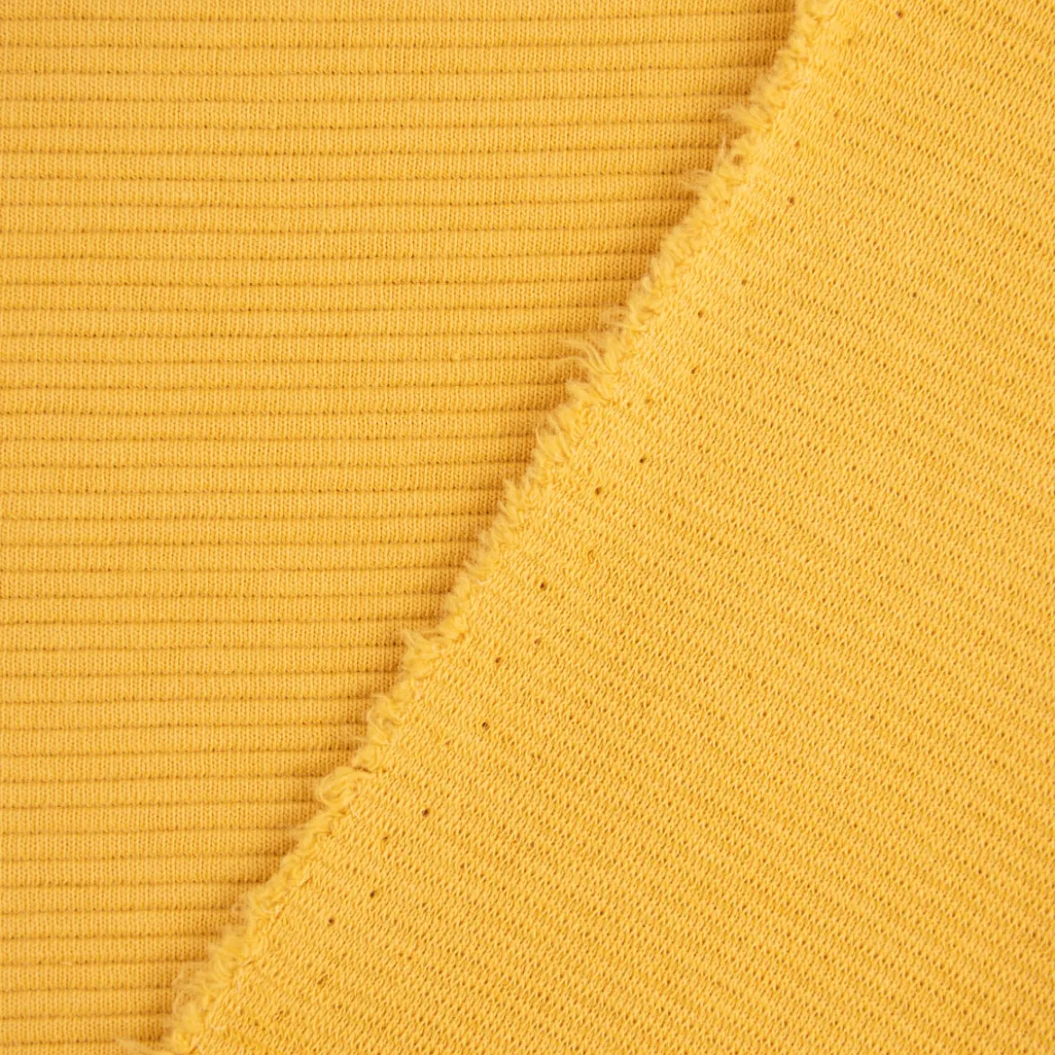 Jersey Ottoman Rippjersey einfarbig honig gelb 1,40m Breite