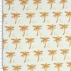 Jersey PALMERAIE Palmen hellblau braun 1,60m Breite