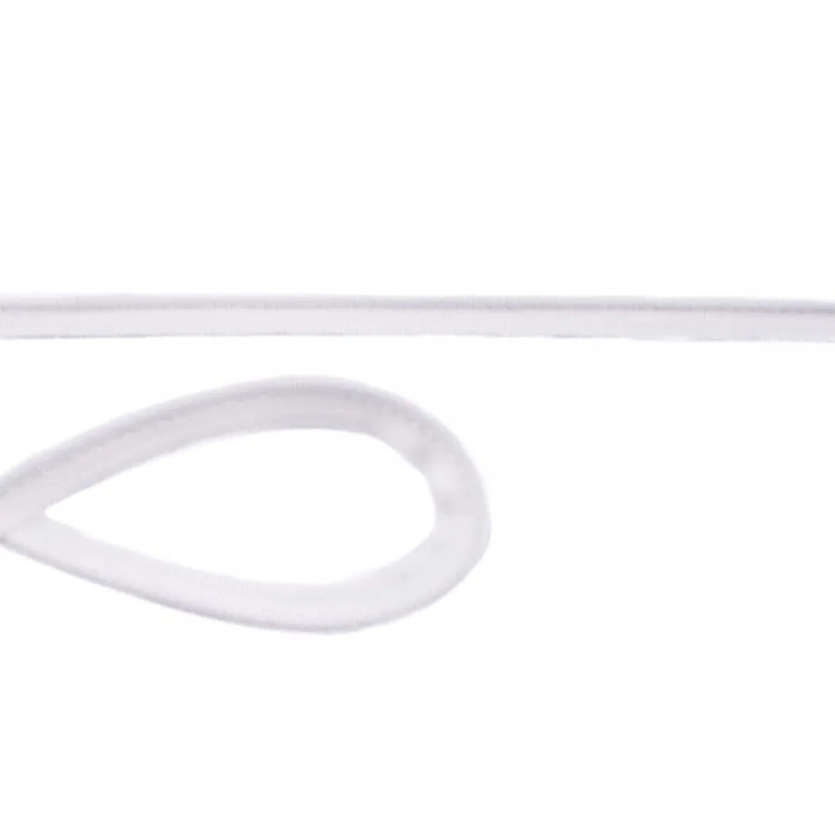 Jersey Paspelband ecru Meterware Breite: 1cm