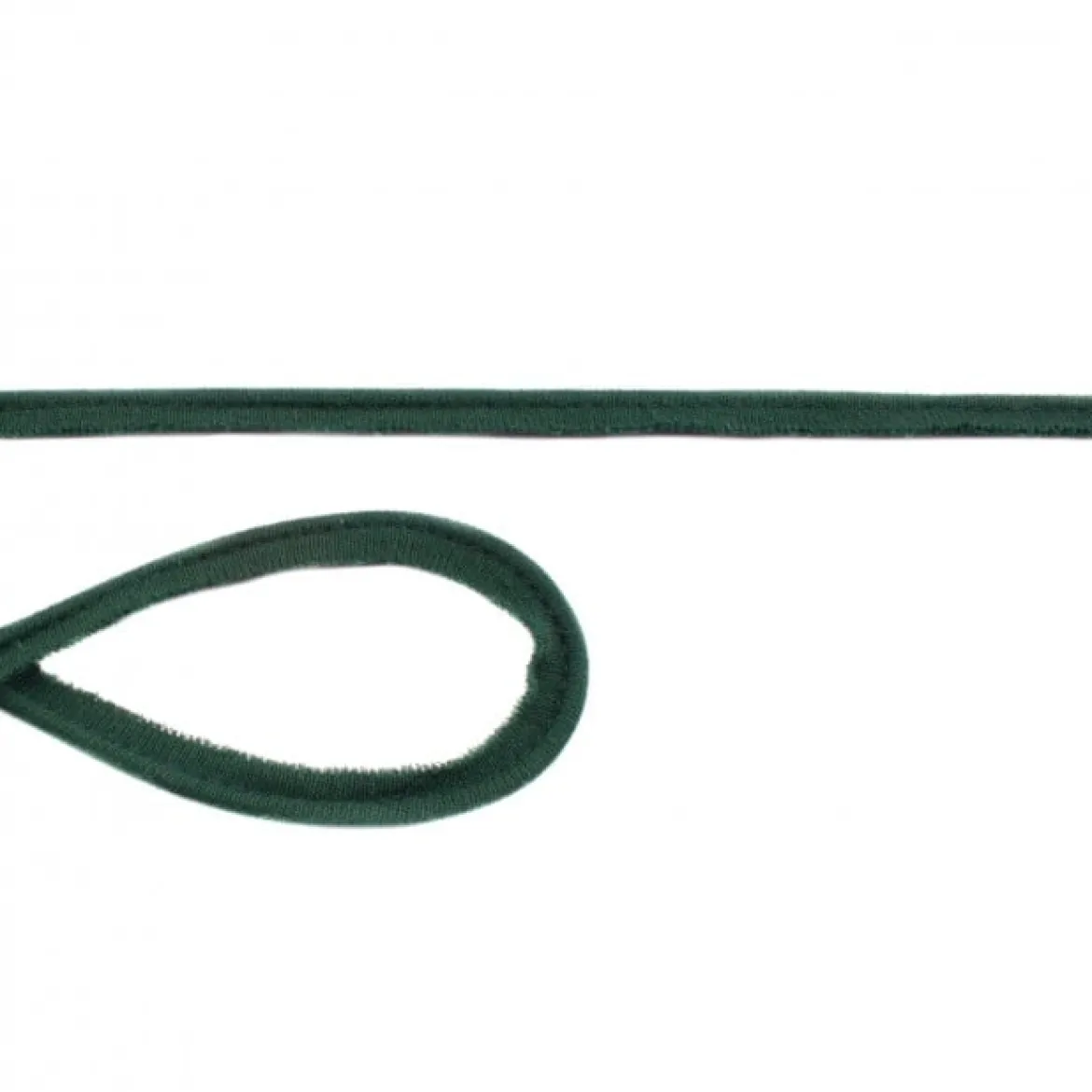Jersey Paspelband flaschengrün Meterware Breite: 1cm