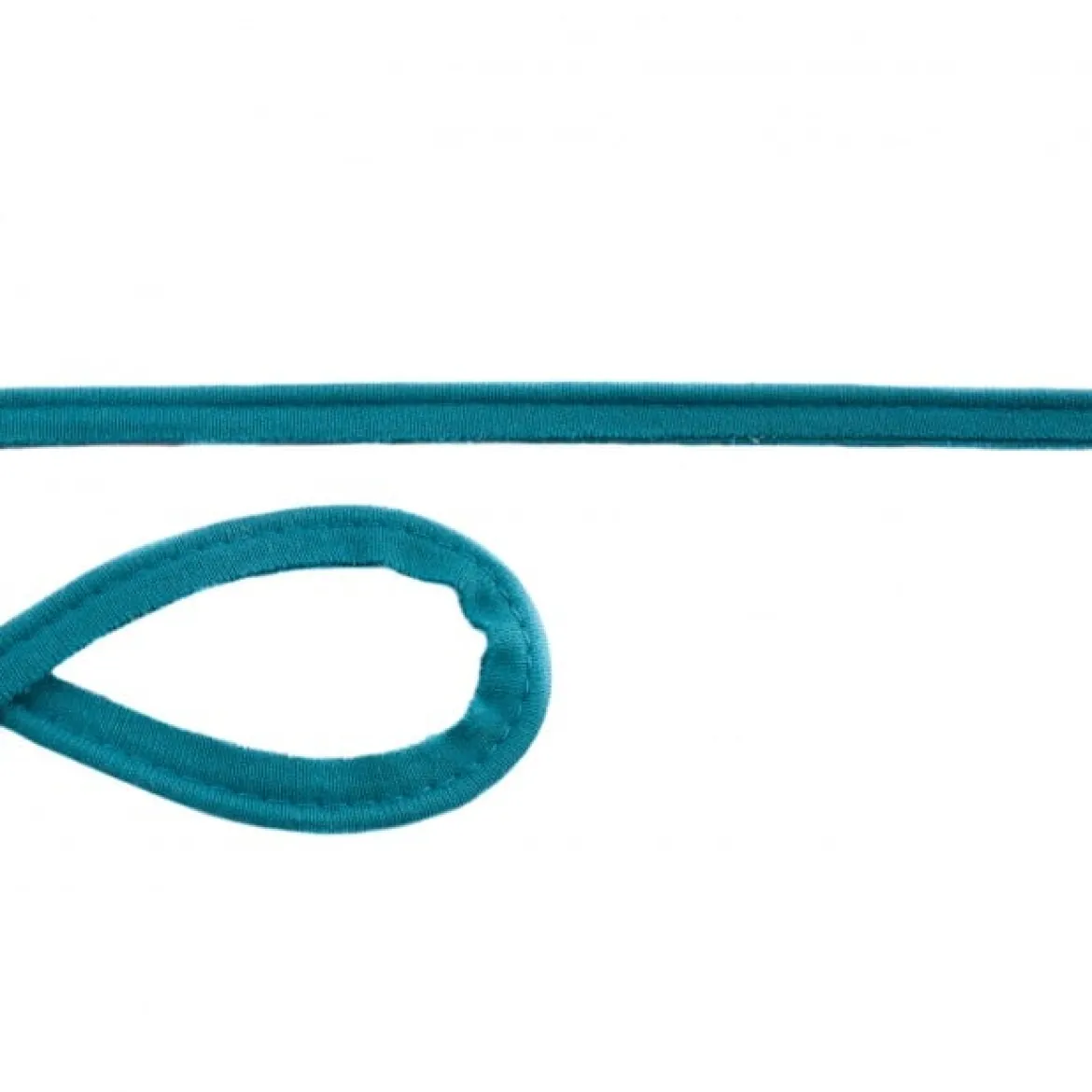Jersey Paspelband petrol Meterware Breite: 1cm