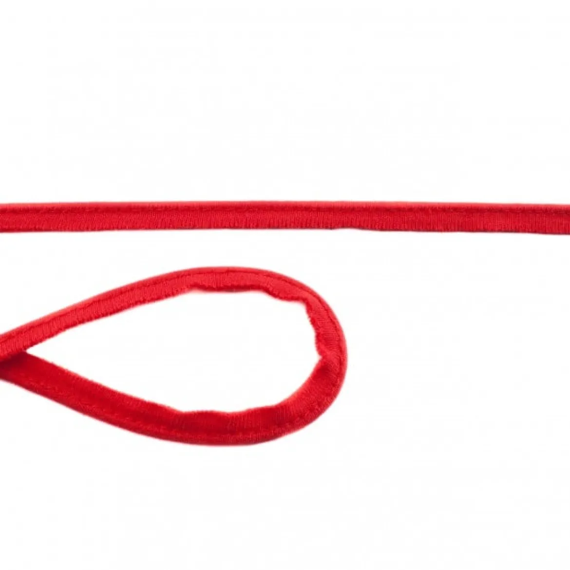 Jersey Paspelband rot Meterware Breite: 1cm