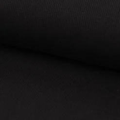 Jersey Rippjersey einfarbig schwarz 1,40m Breite