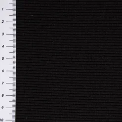 Jersey Rippjersey einfarbig schwarz 1,40m Breite