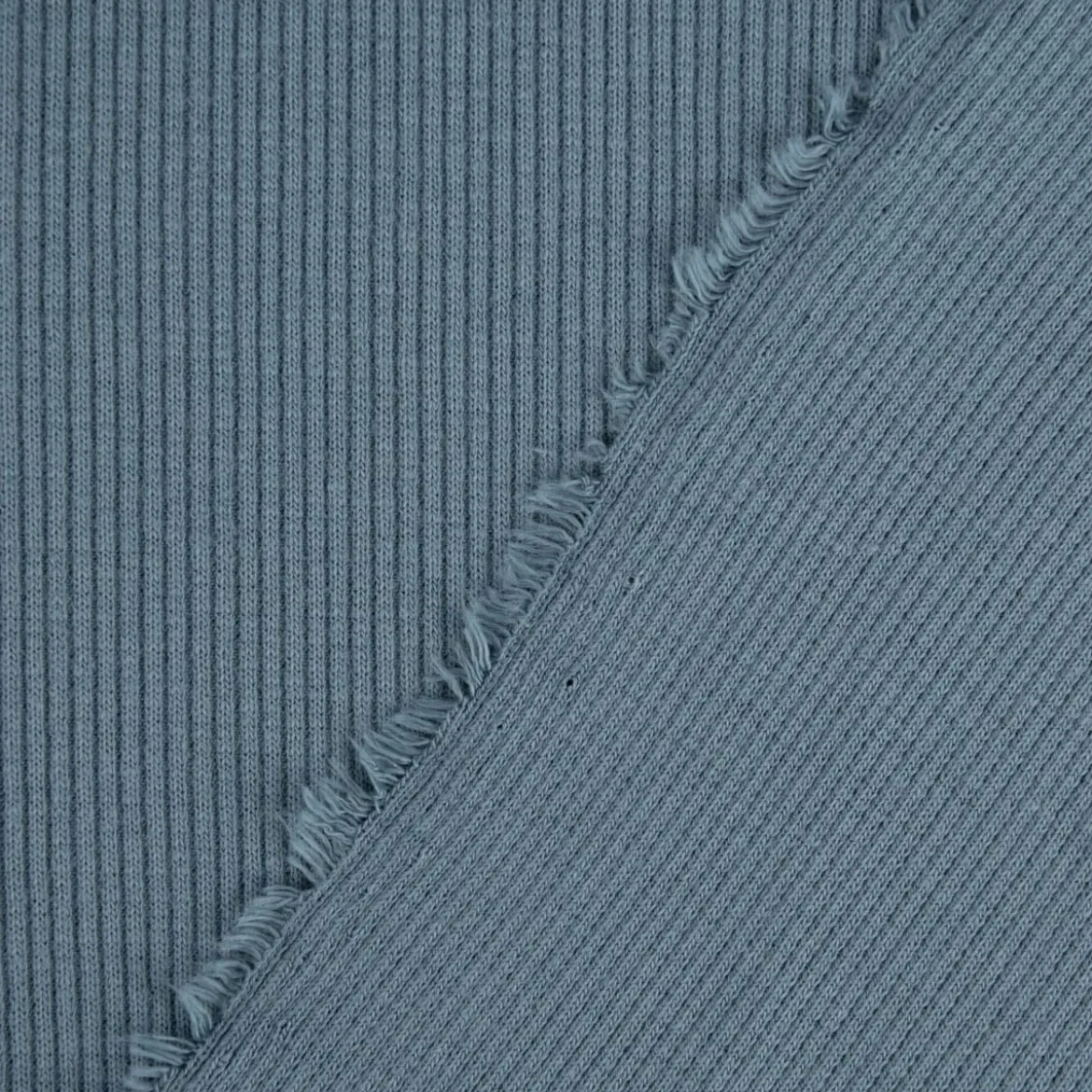 Jersey Rippjersey einfarbig indigo blau 1,40m Breite