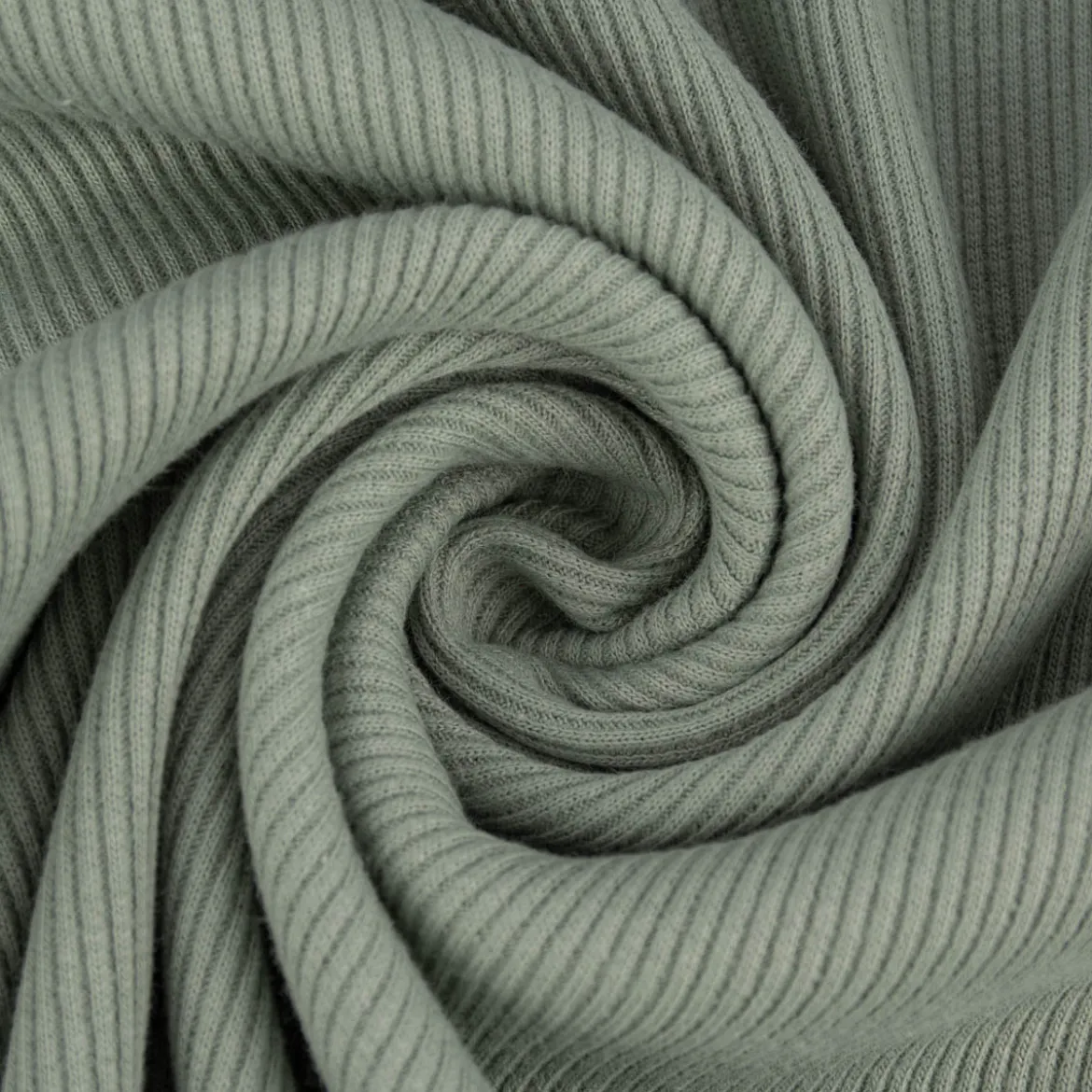 Jersey Rippjersey einfarbig dunkelmint 1,40m Breite