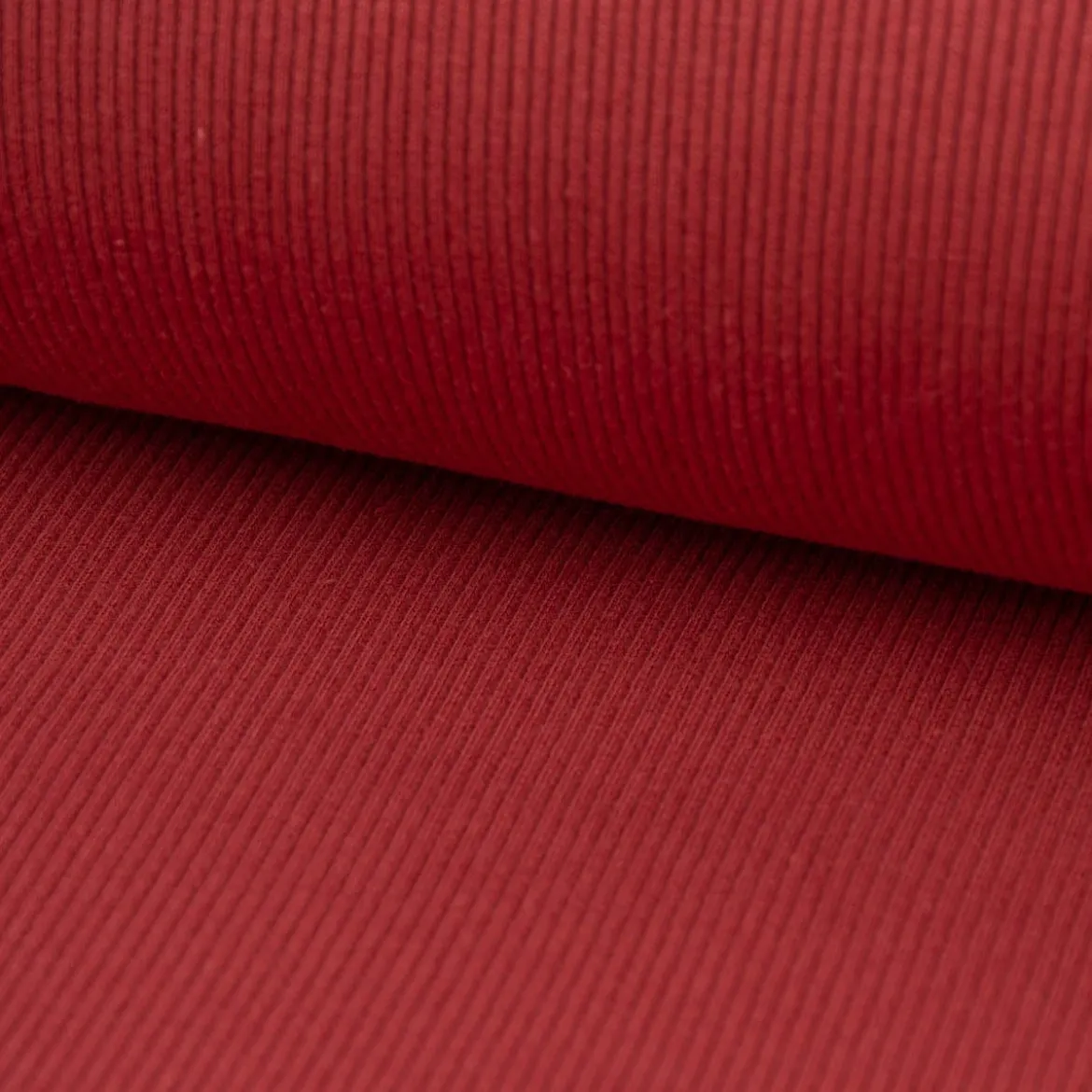 Jersey Rippjersey einfarbig rot 1,40m Breite