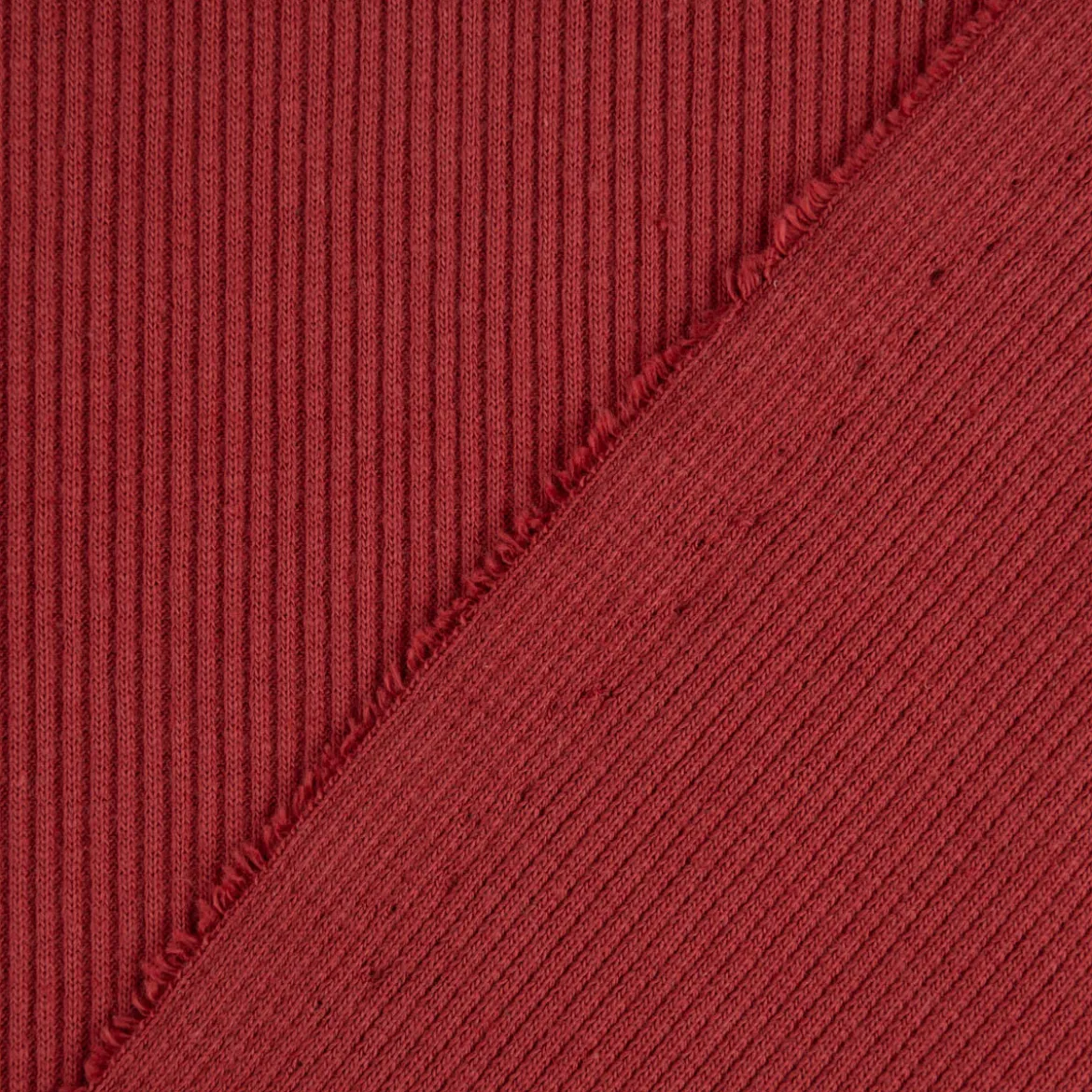 Jersey Rippjersey einfarbig rot 1,40m Breite