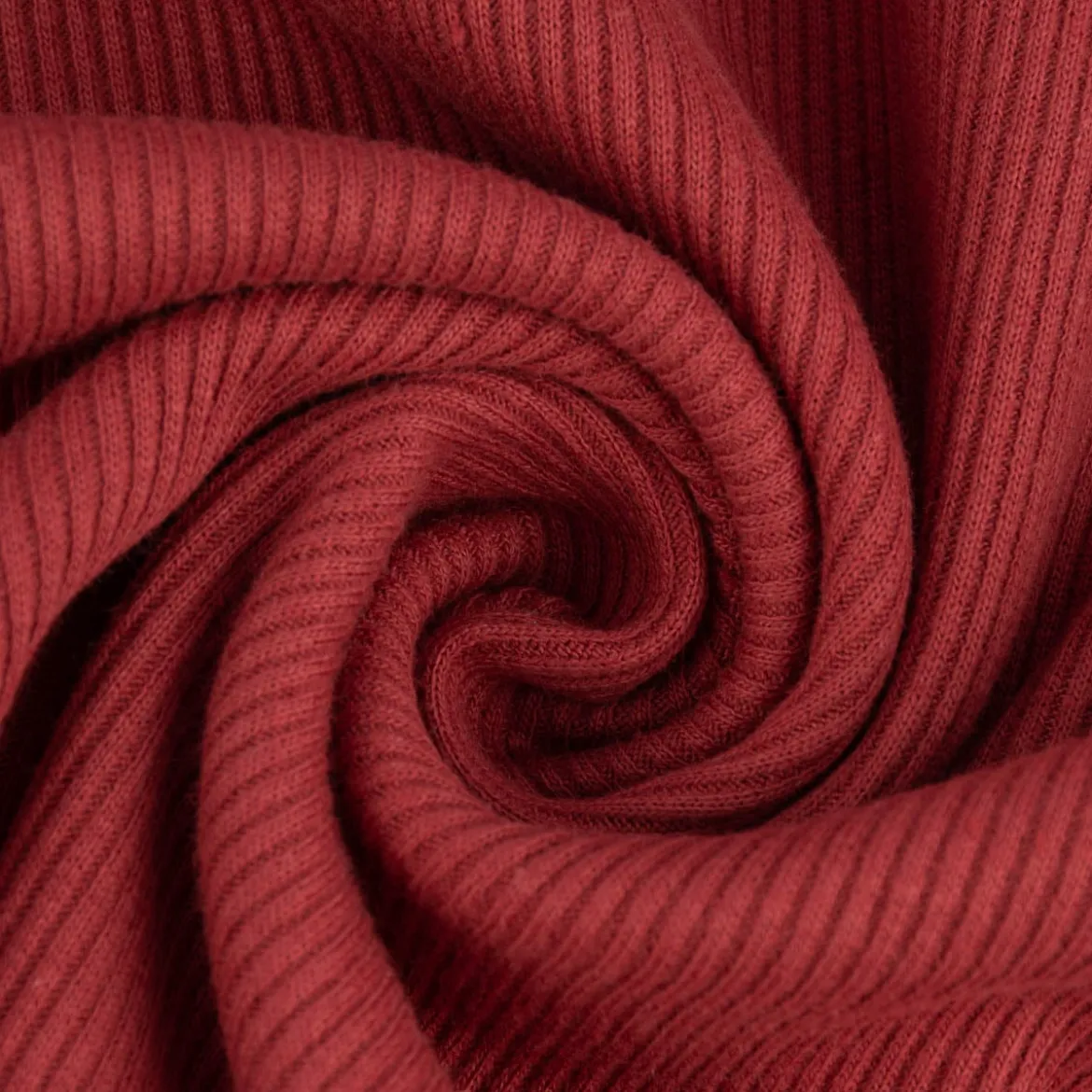 Jersey Rippjersey einfarbig rot 1,40m Breite