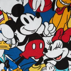 Jersey Stoff Baumwolle Mickey Mouse & Friends Digitaldruck weiß bunt 1,50m Breite