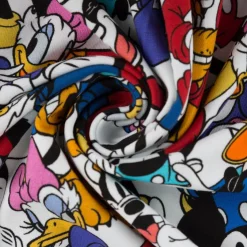 Jersey Stoff Baumwolle Mickey Mouse & Friends Digitaldruck weiß bunt 1,50m Breite