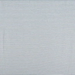 Jersey Stoff Baumwolljersey Yarn Dyed Streifen fein weiß stahlblau 1,50m Breite
