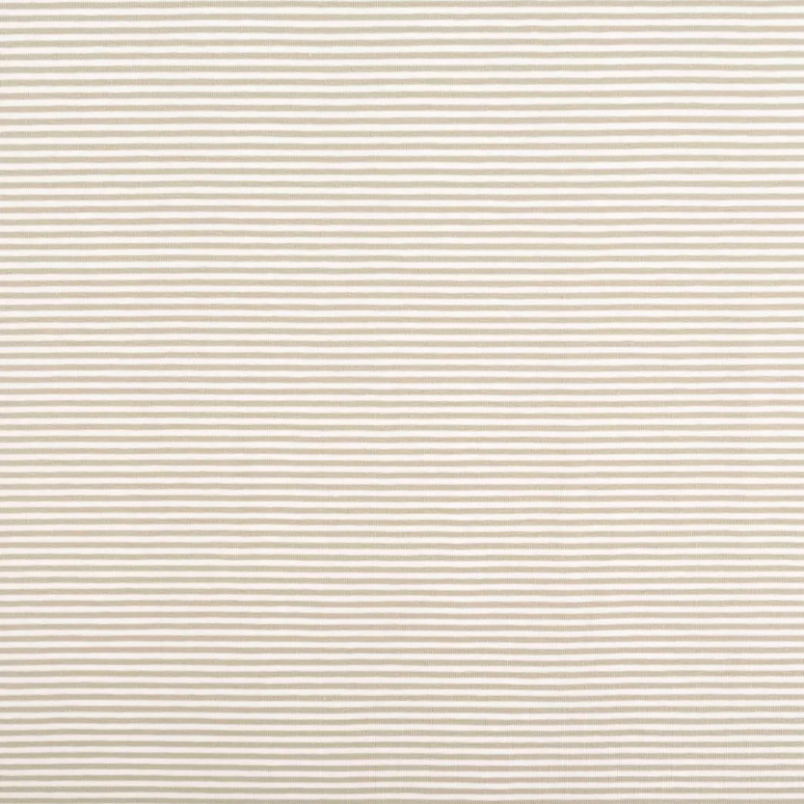 Jersey Stoff Baumwolljersey Yarn Dyed Streifen fein weiß olivgrün 1,50m Breite