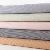 Jersey Stoff Baumwolljersey Yarn Dyed Streifen fein weiß hell-mauve 1,50m Breite