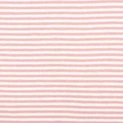 Jersey Stoff Baumwolljersey Yarn Dyed Streifen fein weiß hell-mauve 1,50m Breite