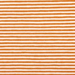 Jersey Stoff Baumwolljersey Yarn Dyed Streifen fein weiß karamell 1,50m Breite