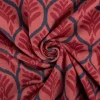 Jersey Stoff Baumwolljersey Ornamente rot 1,48 m Breite