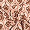 Jersey Stoff Baumwolljersey Ornamente weiß 1,48 m Breite