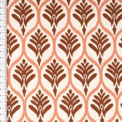 Jersey Stoff Baumwolljersey Ornamente weiß 1,48 m Breite