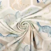 Jersey Stoff Baumwolljersey Digitaldruck Dinosaurier Hexagon grün blau beige 1,5 m Breite