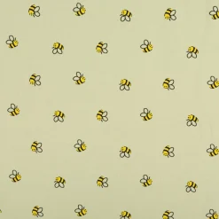 Jersey Stoff Baumwolljersey Bienen grün gelb 1,45m Breite
