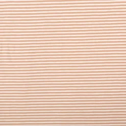Jersey Stoff Baumwolljersey Yarn Dyed Streifen fein weiß nude 1,50m Breite