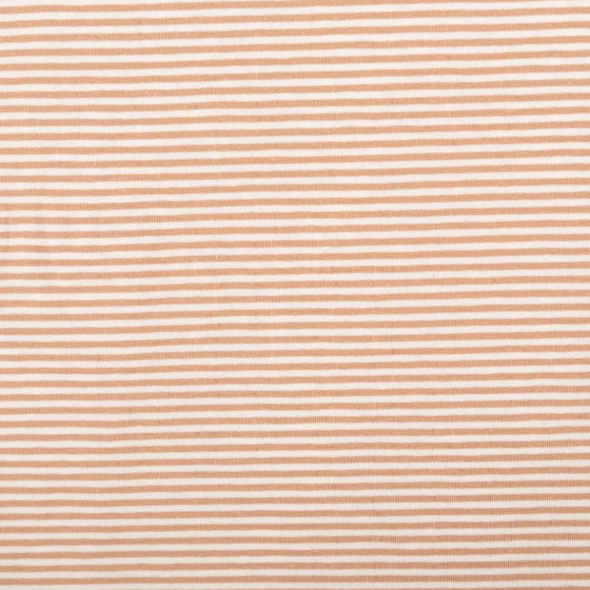 Jersey Stoff Baumwolljersey Yarn Dyed Streifen fein weiß nude 1,50m Breite