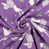 Jersey Stoff Baumwolljersey Pudel mit Glitzer lila 1,48 m Breite
