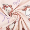 Jersey Stoff Baumwolljersey Einhörner Schleifen nude-rosa 1,50m Breite
