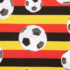 Jersey Stoff Baumwolljersey Fußball Streifen Deutschlandfarben 1,45m Breite