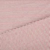 Jersey Stoff Baumwolljersey Yarn Dyed Streifen fein weiß mauve 1,50m Breite